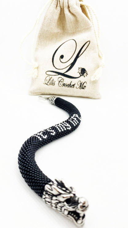 PULSERA DRAGON NOIR