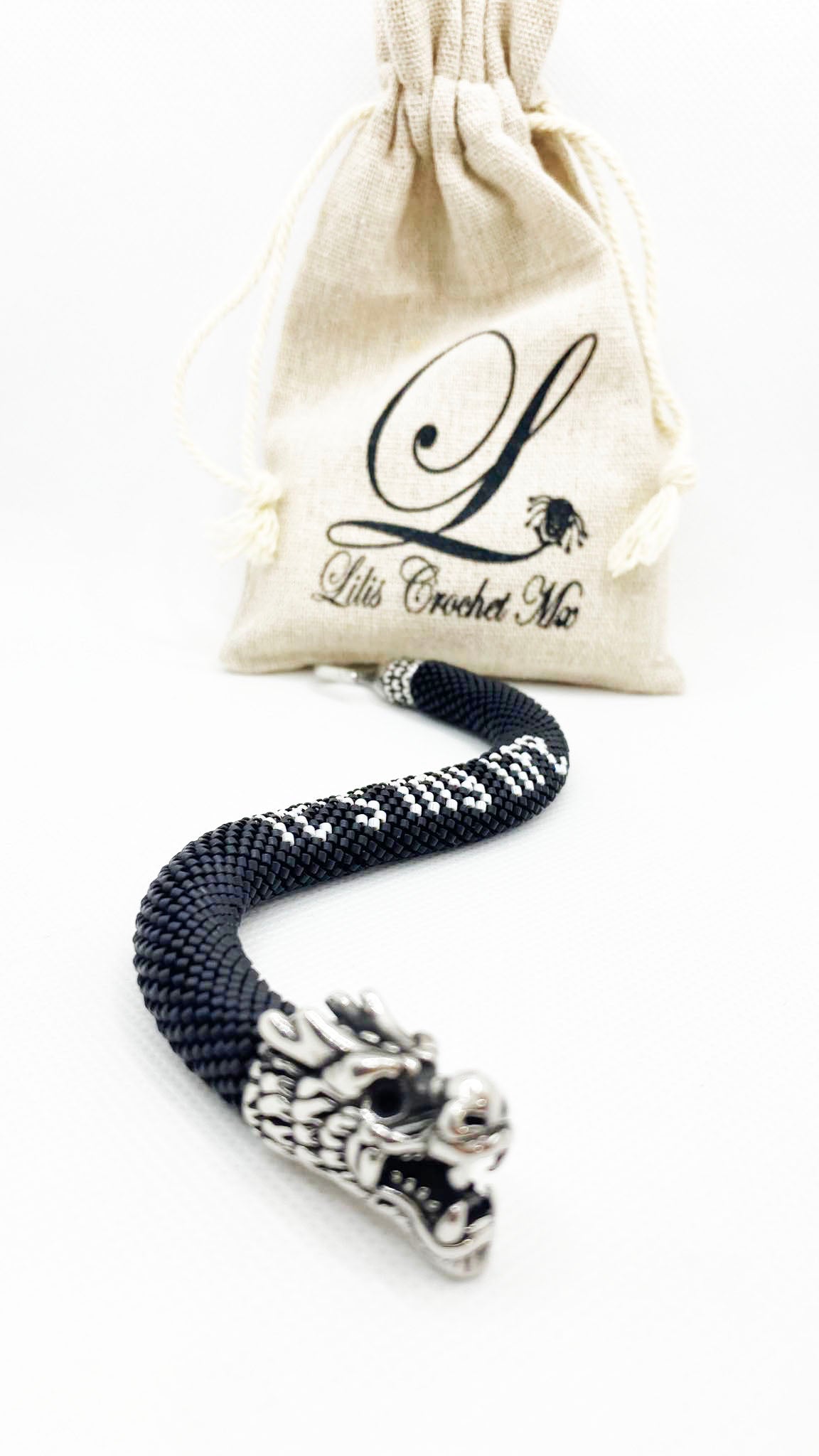 PULSERA DRAGON NOIR
