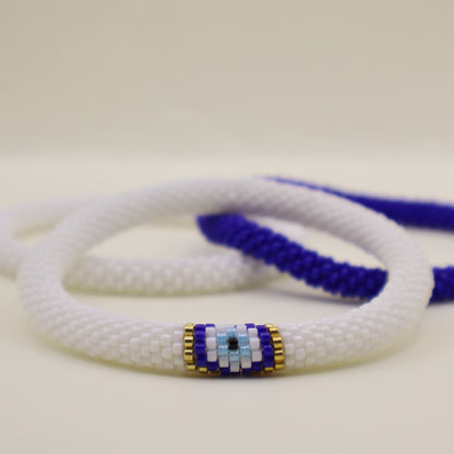 Ojo del Caribe | Set de 3 pulseras tejidas a mano