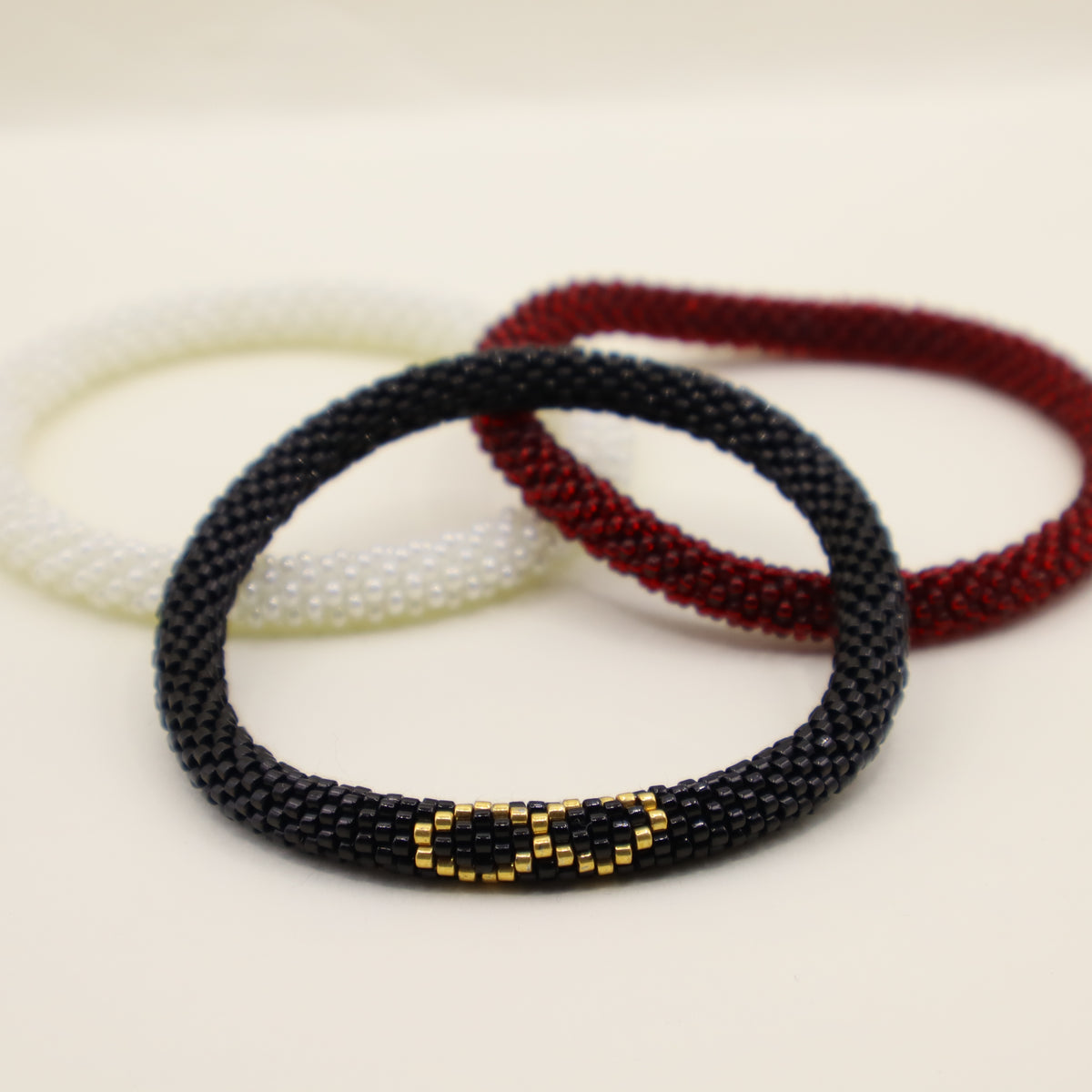 Eterno Caribe | Set de 3 pulseras tejidas a mano