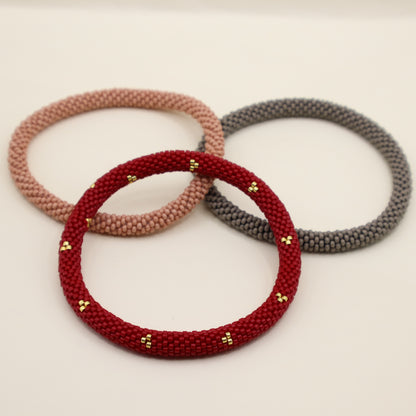 Atardecer Caribe | Set de 3 pulseras tejidas a mano