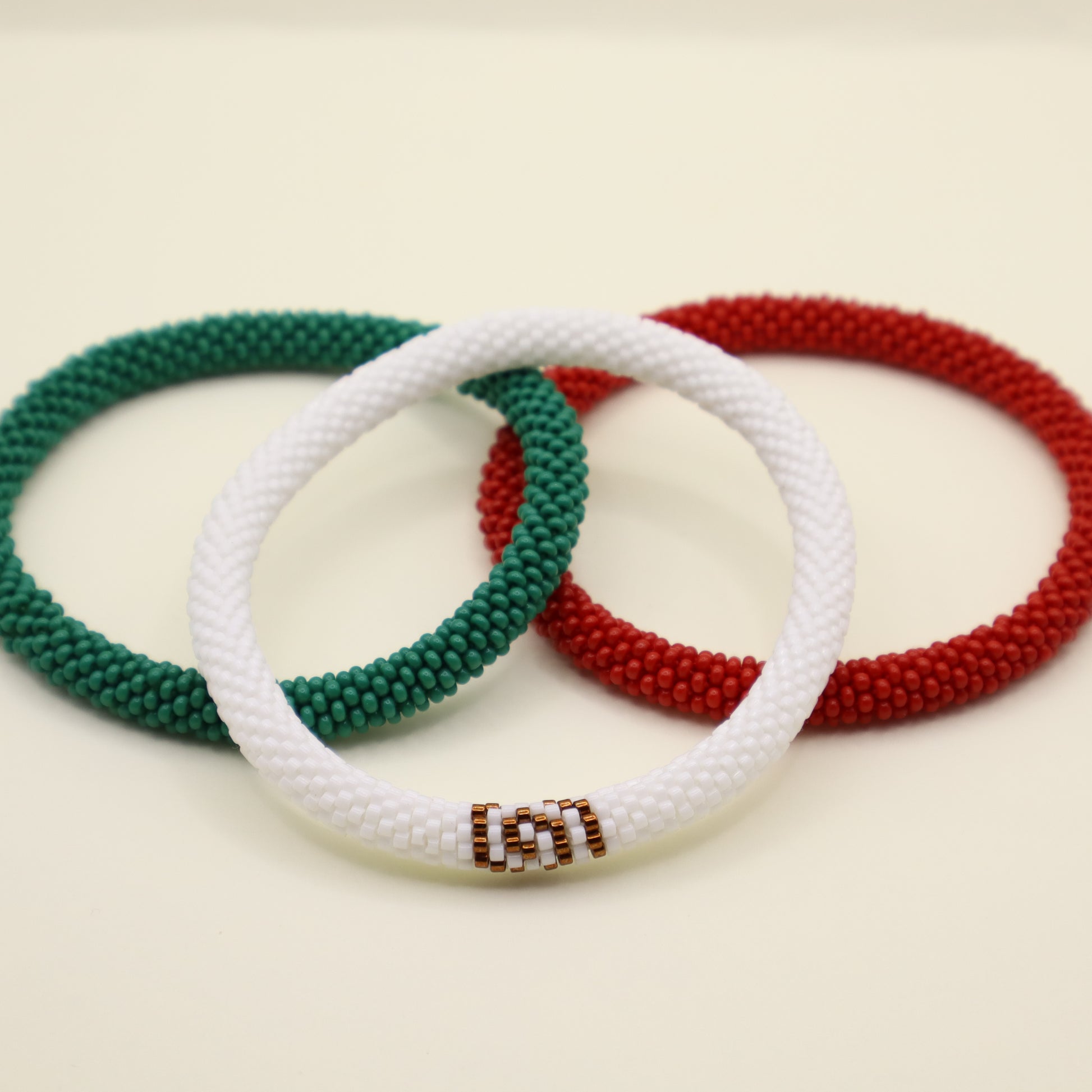 Set de Pulseras México – Verde, Blanco y Rojo 🇲🇽