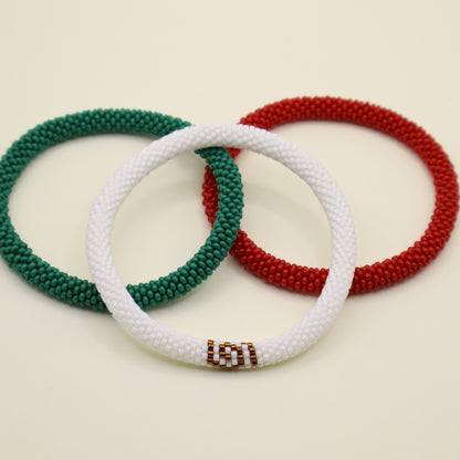 Set de Pulseras México – Verde, Blanco y Rojo 🇲🇽